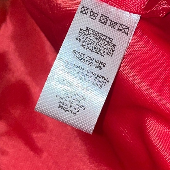 Carolina Herrera Good Girl Logo Red Faux Fur Fluffy Fuzzy Tote Bag - Picture 8 of 8